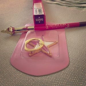 Rare Jeffree Star phone ring and Scorpio Lip liner
